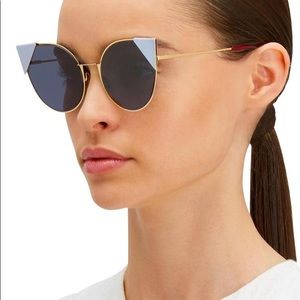 Fendi Lei FF0190S gold/blue sunglasses